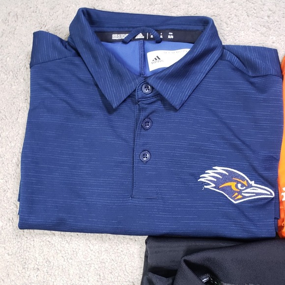 LOT OF 3 UTSA Roadrunners Polo Shirts Men XL Blue Black Orange Golf Preppy - Picture 2 of 12